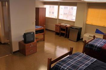 Picture of inside of a dorm room